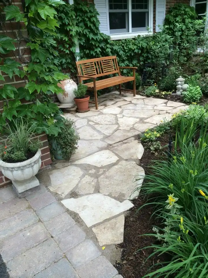 stone path made by paving contractors Grayslake