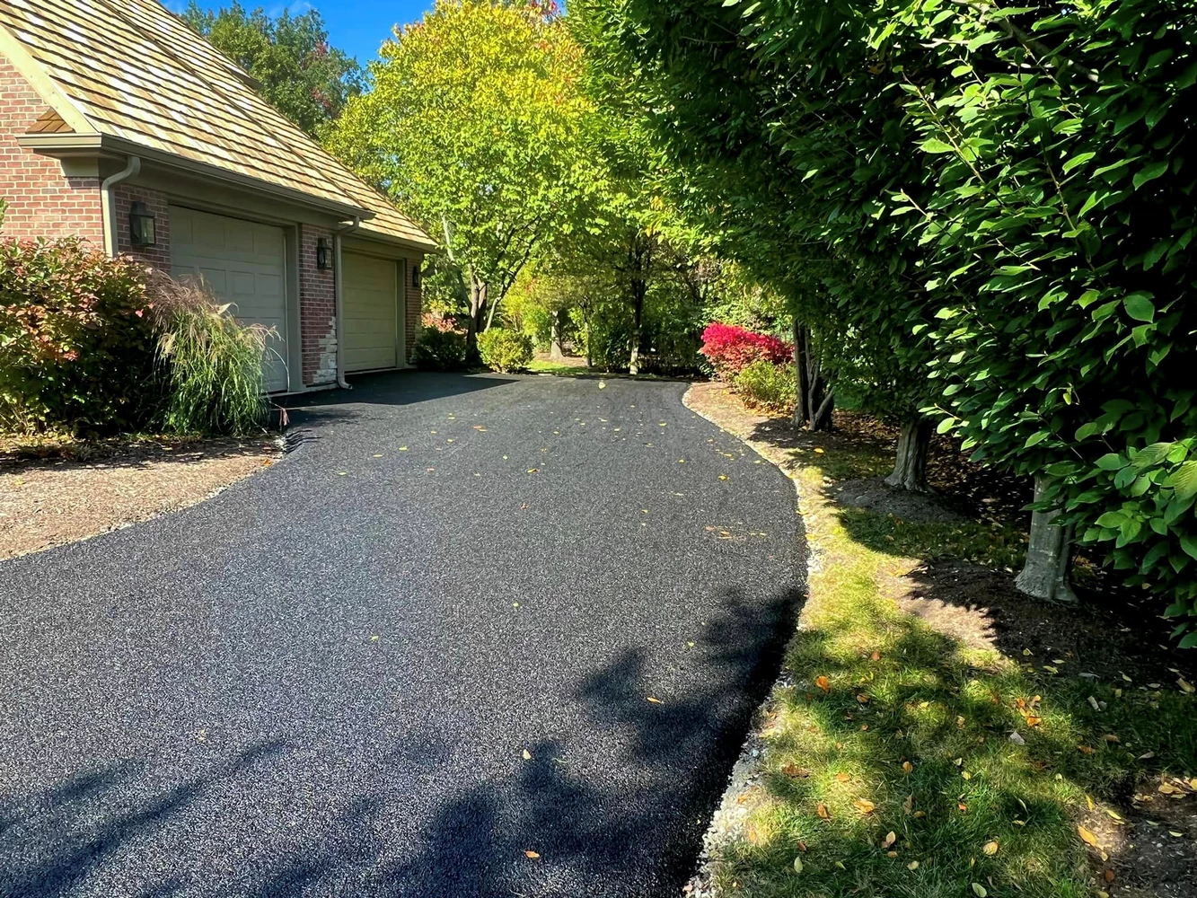 new asphalt driveway Grayslake