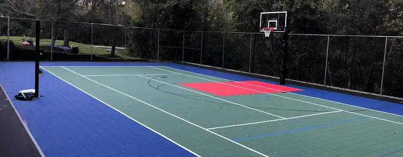 basketball court done by paving contractors Grayslake