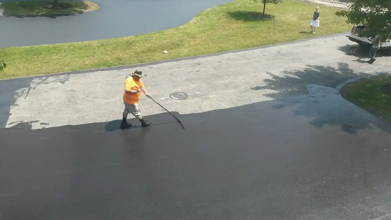 asphalt paving made by paving contractors Grayslake